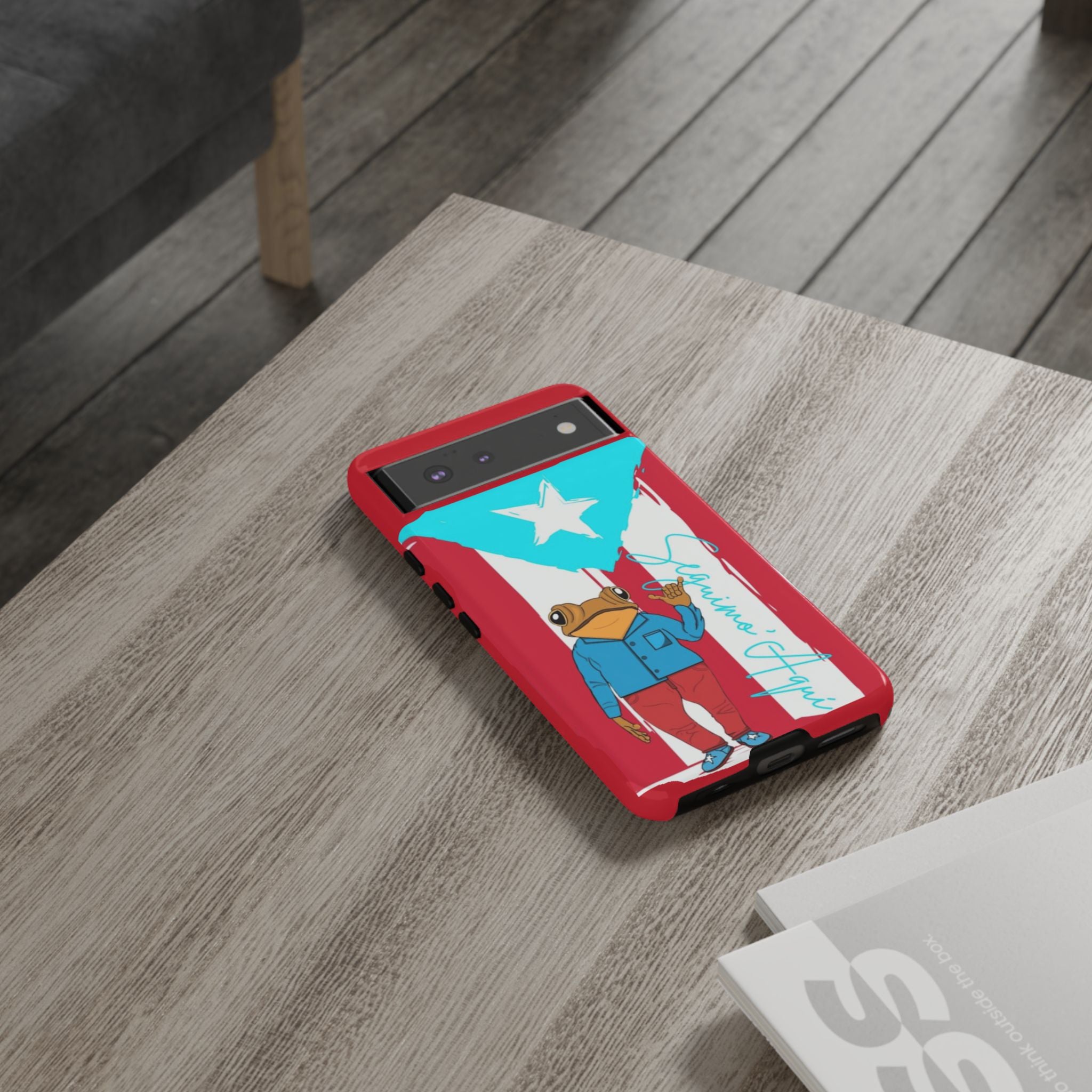 Puerto Rican Flag Frog Design ("Señorita Hops")Phone Case Isla del Encanto Phone Case – Puerto Rican Style