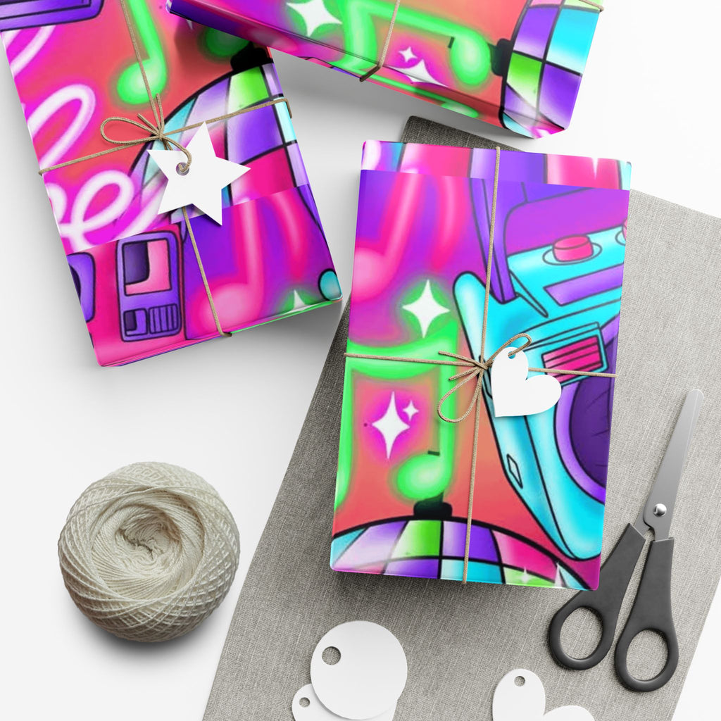 Vibrant Gift Wrap Paper for Special Occasions Whimsical Holiday Gift Wrap Christmas Paper Roll Fun & Unique Gift Packaging