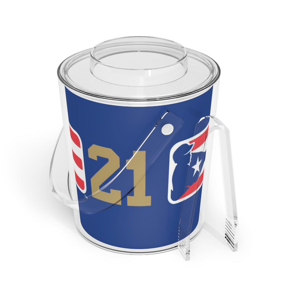 Puerto Rico Baseball 21 Ice Bucket with Tongs
