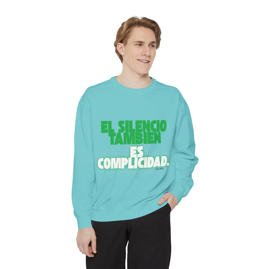 Sweatshirt  "El silencio también es complicidad" Spanish Protest Crewneck