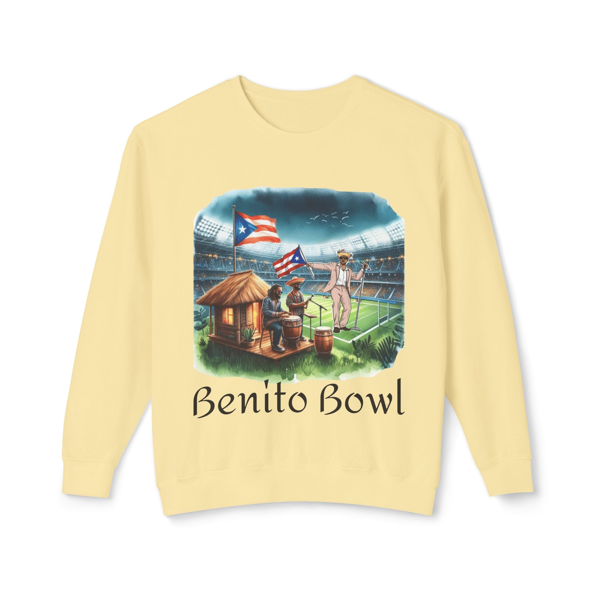 Benito Bowl Sweatshirt  Puerto Rican Tailgate SuperBowl Crewneck