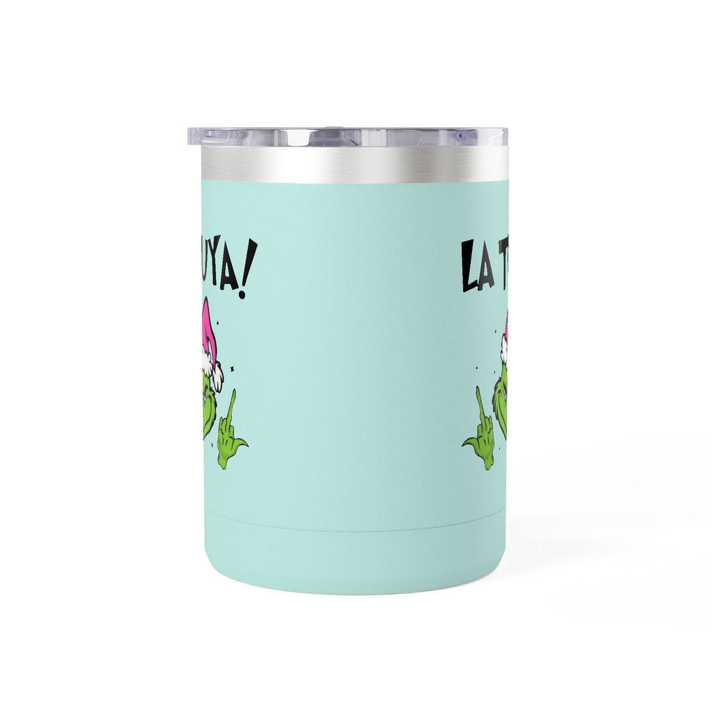 Holiday Grinch Coffee Mug Tumbler - 15oz Vaso / Taza de Acero Inoxidable – Diseño Navideño