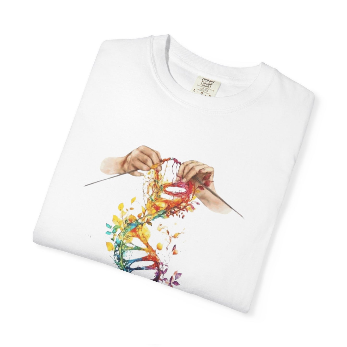 👚 Soft. Stylish. Mom-approved. Order now and gift her something she'll actually wear! Colorful DNA Art Unisex T-shirt, Science Tee, Creative Garment, Gift for Scientists,
