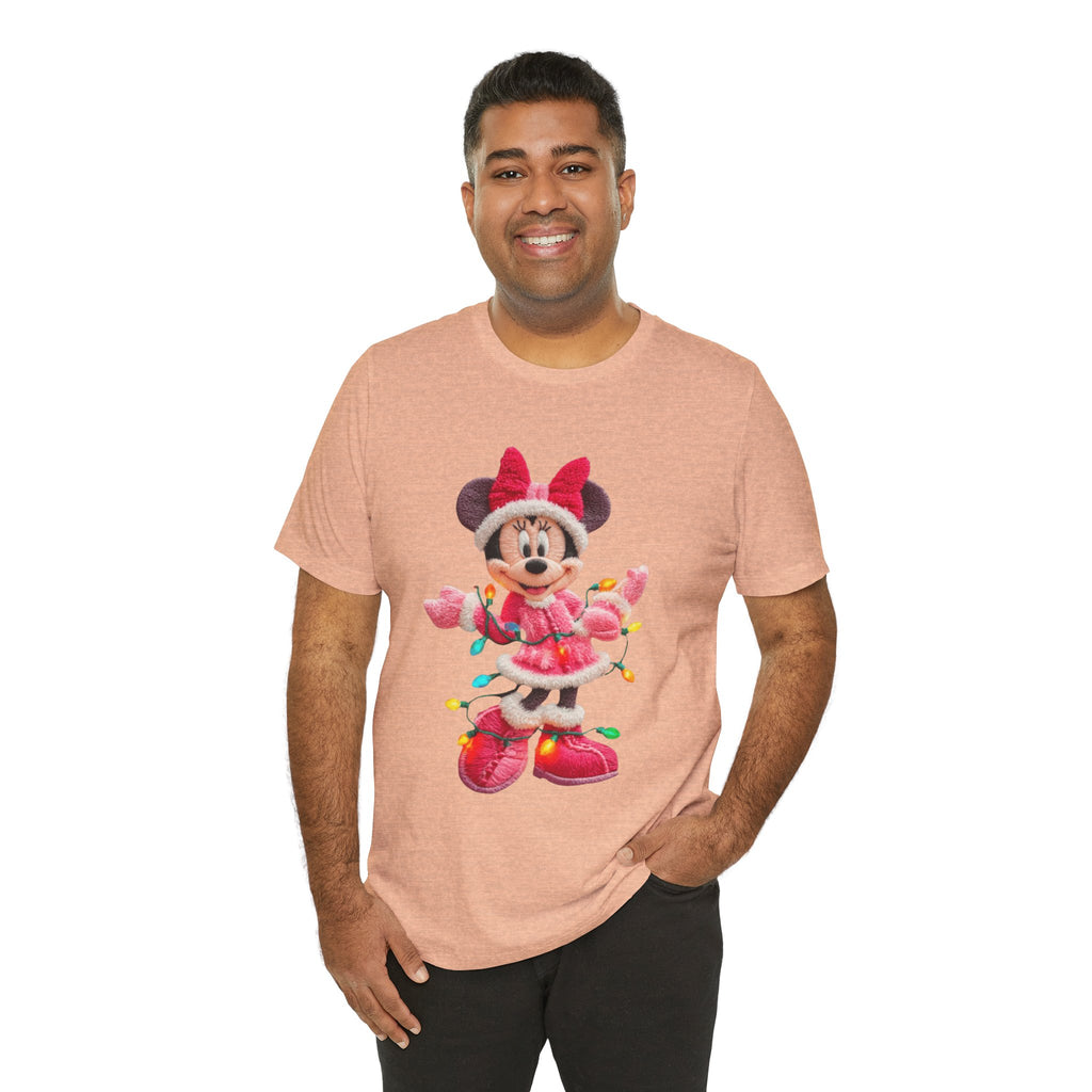 Minnie Mouse Holiday Lights T-Shirt Festive Holiday Designs