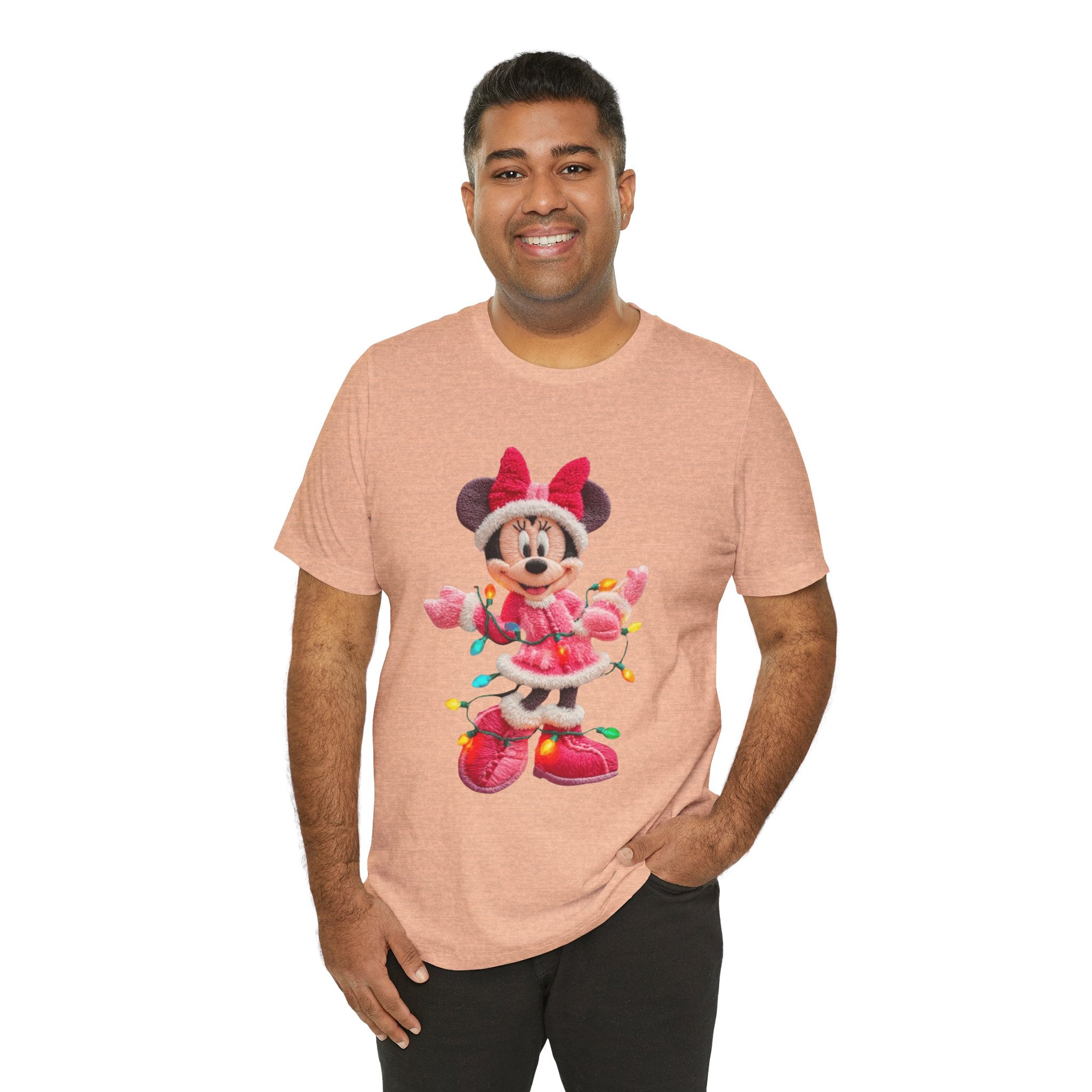 Minnie Mouse Holiday Lights T-Shirt Festive Holiday Designs