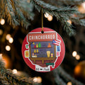 Chinchorreando Ceramic Christmas Ornament - Puerto Rican Decor