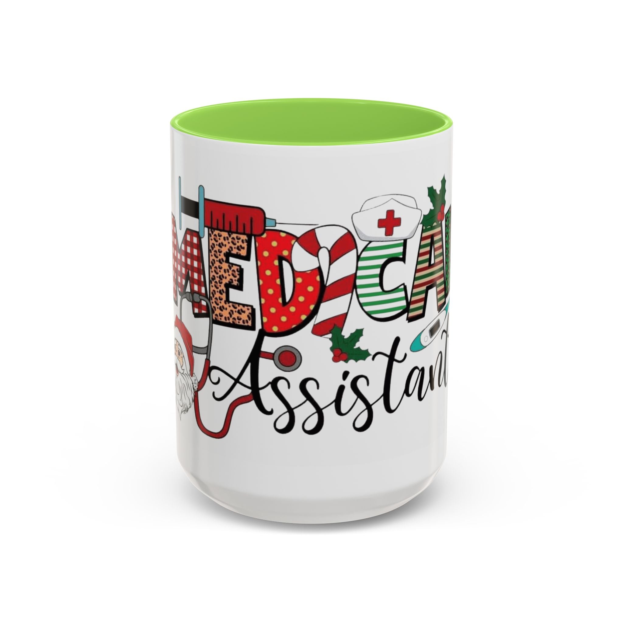 Medical Assistant Christmas Mug — Festive Colorful 11oz/15oz Coffee Cup Medical Christmas Mug
