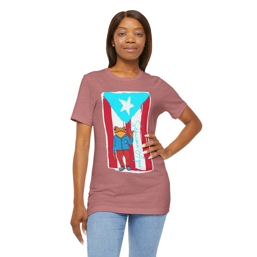 Puerto Rican Coqui Flag T‑Shirt  Boricua Pride Tee