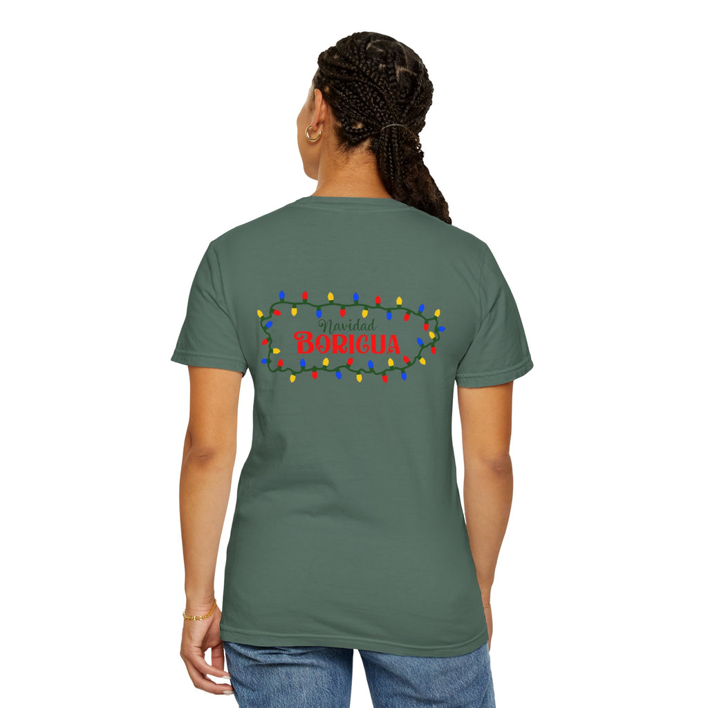 Medalla Light Beer T-Shirt  Navidad Boricua Holiday Tee Puerto Rico’s Navidades