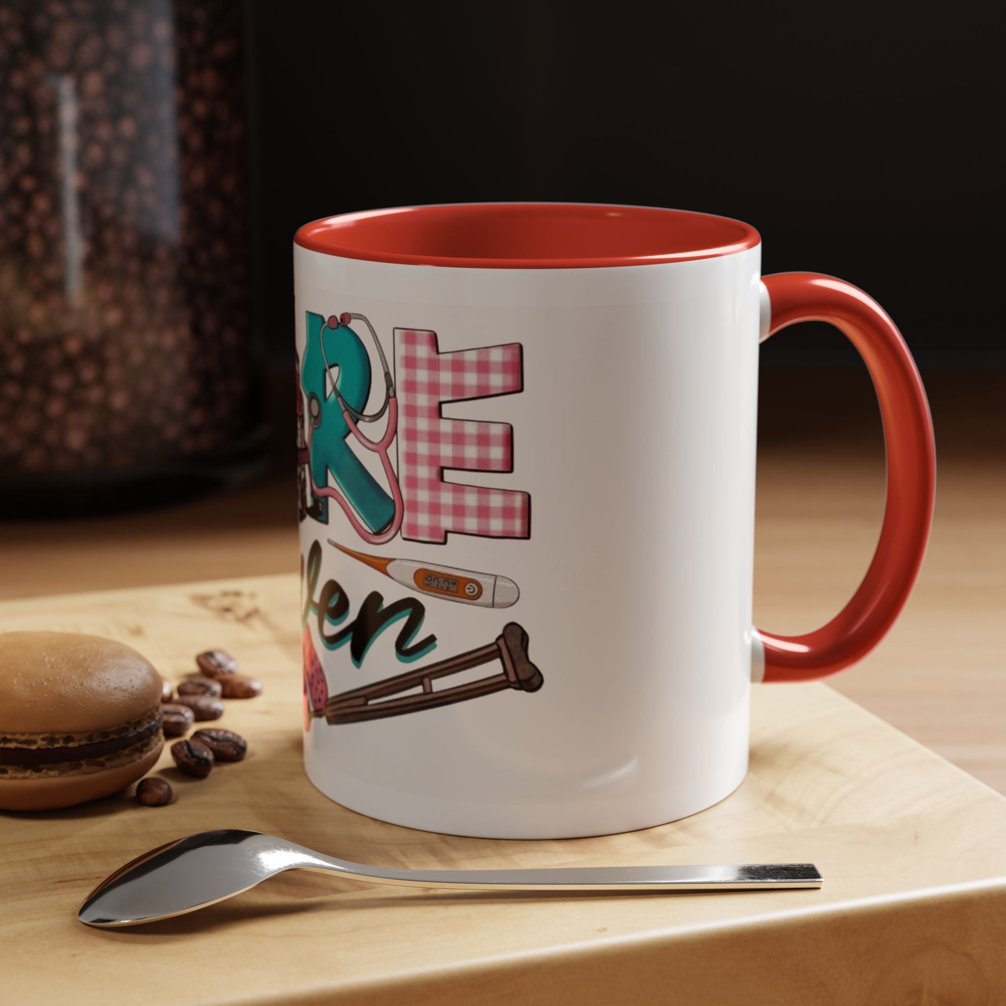 Nurse Given Accent Coffee Mug — Caregiver & Medical Equipment Design Christmas mug for all healthcare heroes