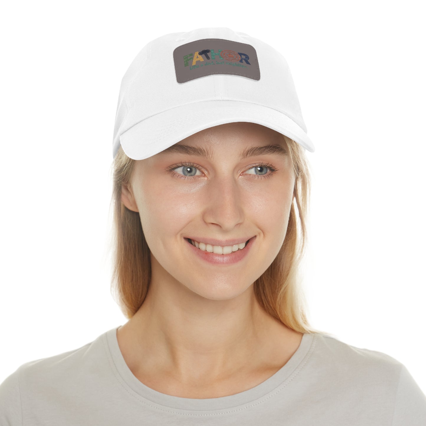 Stylish Dad Hat with Leather Patch - Perfect Gift for Fathers, Dads, Father's Day, Casual Wear, Outdoor Activities