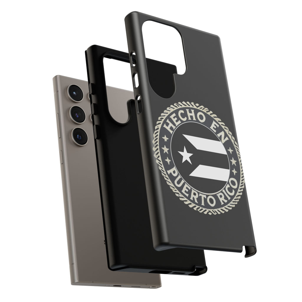 Hecho en Puerto Rico Phone Case  Puerto Rican Flag Emblem Tough Protective Cover