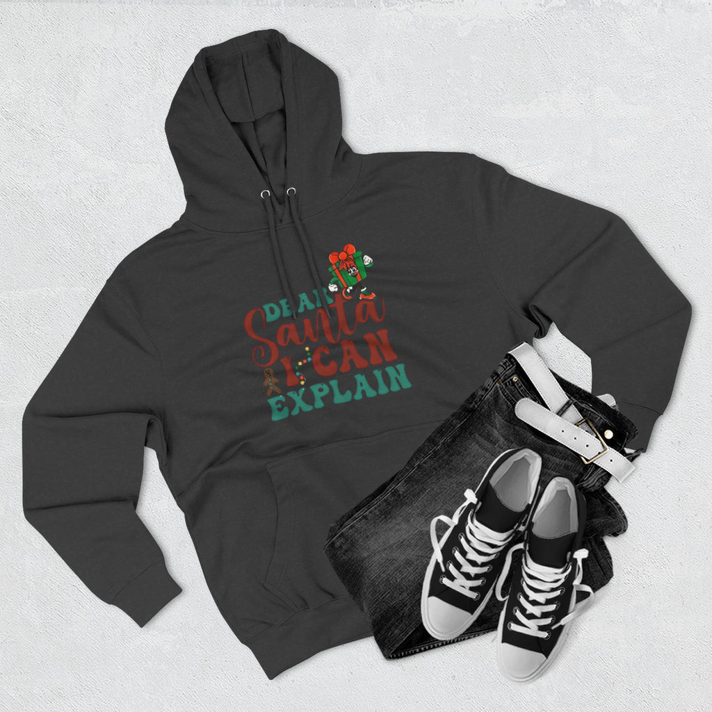 Christmas Hoodie “Dear Santa I Can Explain” Funny Holiday Pullover Christmas T-Shirts and Sweatshirts Collection