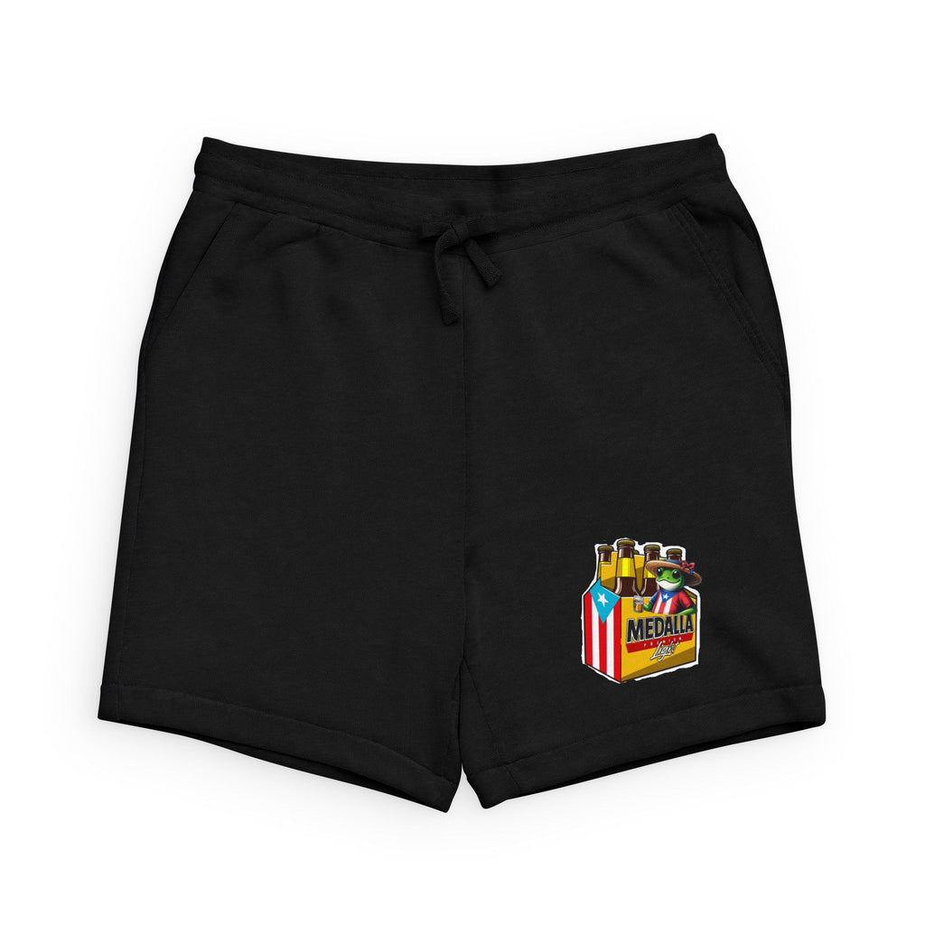 Medalla Six-Pack Lounge Shorts — Beer Graphic Fleece Sweatshorts