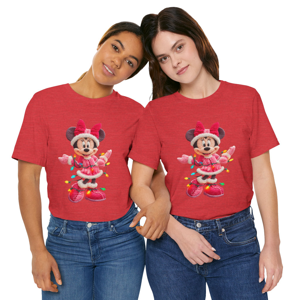 Minnie Mouse Holiday Lights T-Shirt Festive Holiday Designs