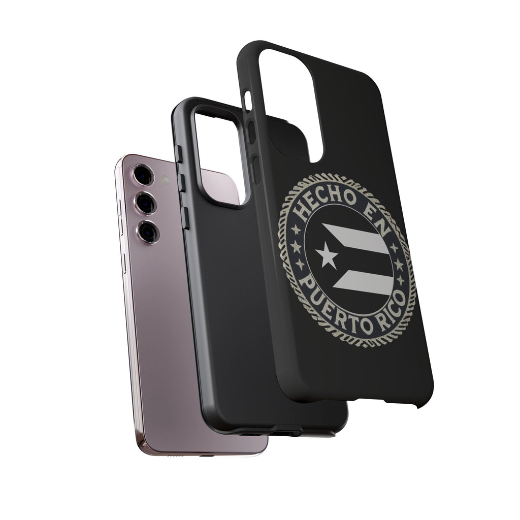 Hecho en Puerto Rico Phone Case  Puerto Rican Flag Emblem Tough Protective Cover