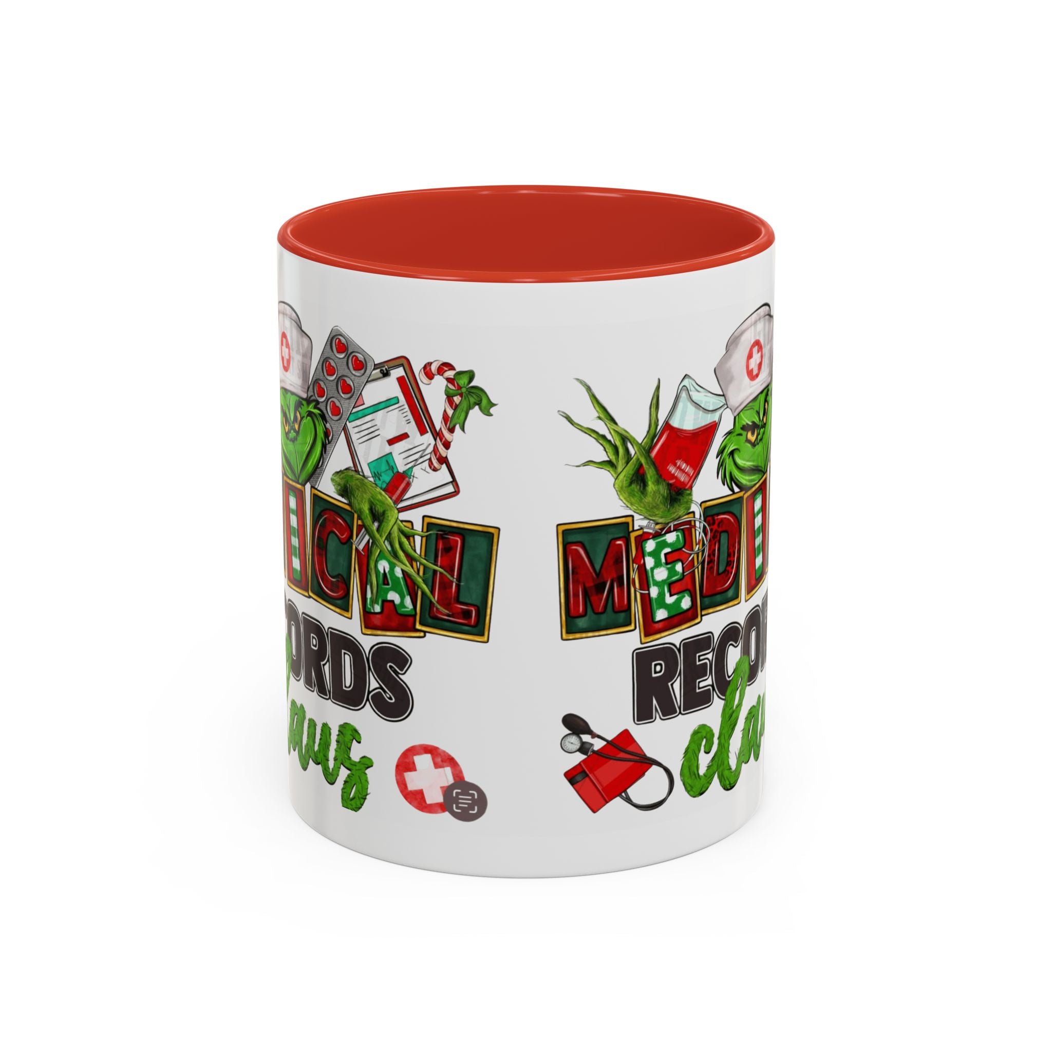 Medical Records Claus Coffee Mug — Funny Holiday Nurse & Medical Staff Gift (11/15oz) Medical Christmas Mug,