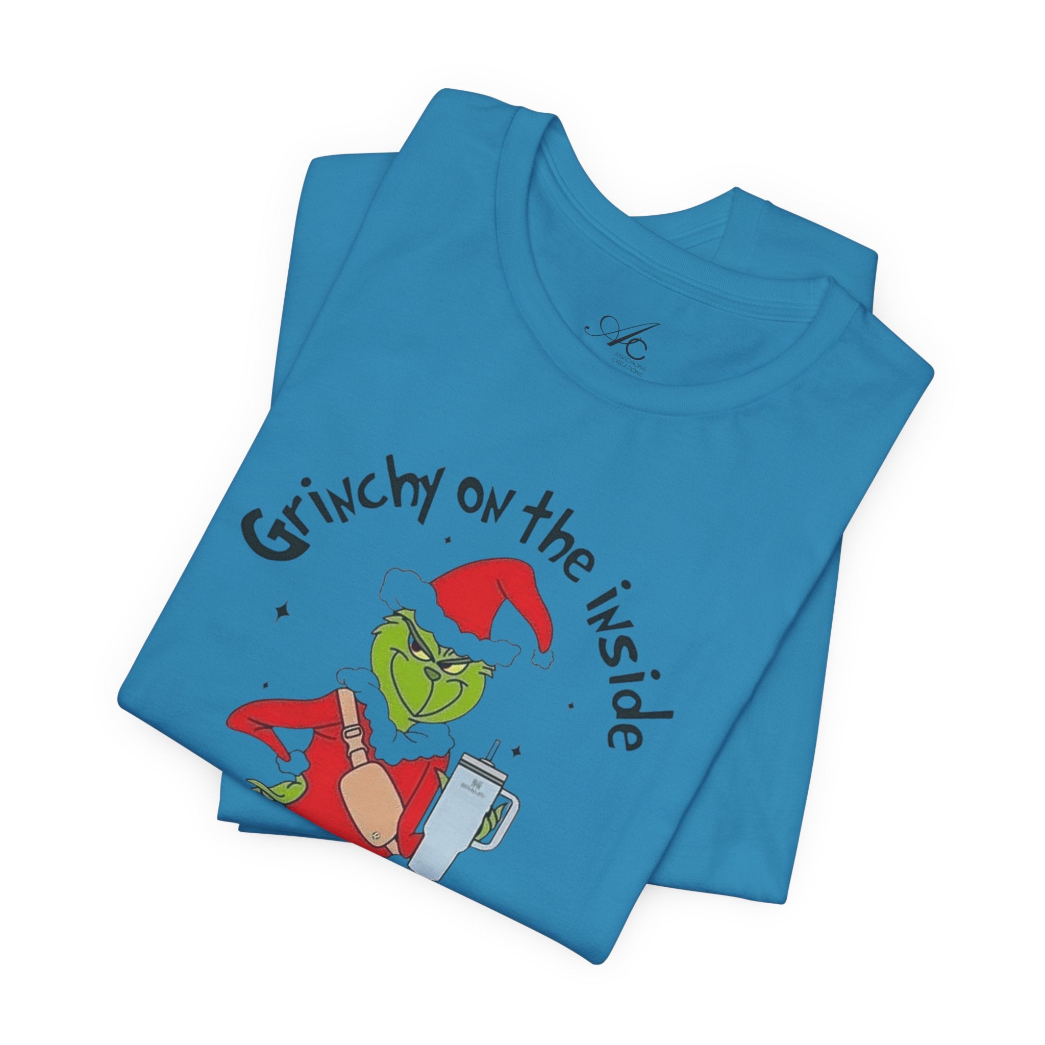 Grinch-Inspired Holiday Tee: 'Grinchy on the Inside, Boogie on the Outside'