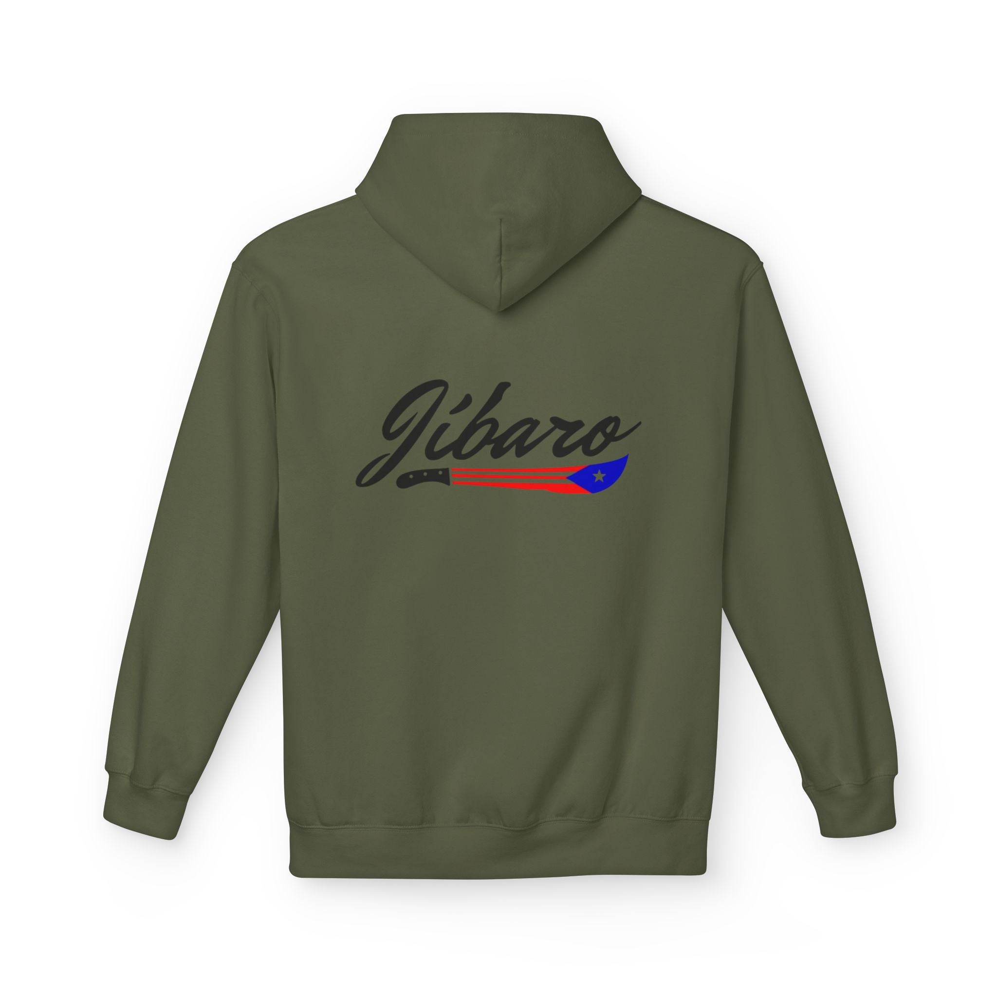 Gíbaro Hoodie  Puerto Rican Pride Pullover with Flag Machete Design