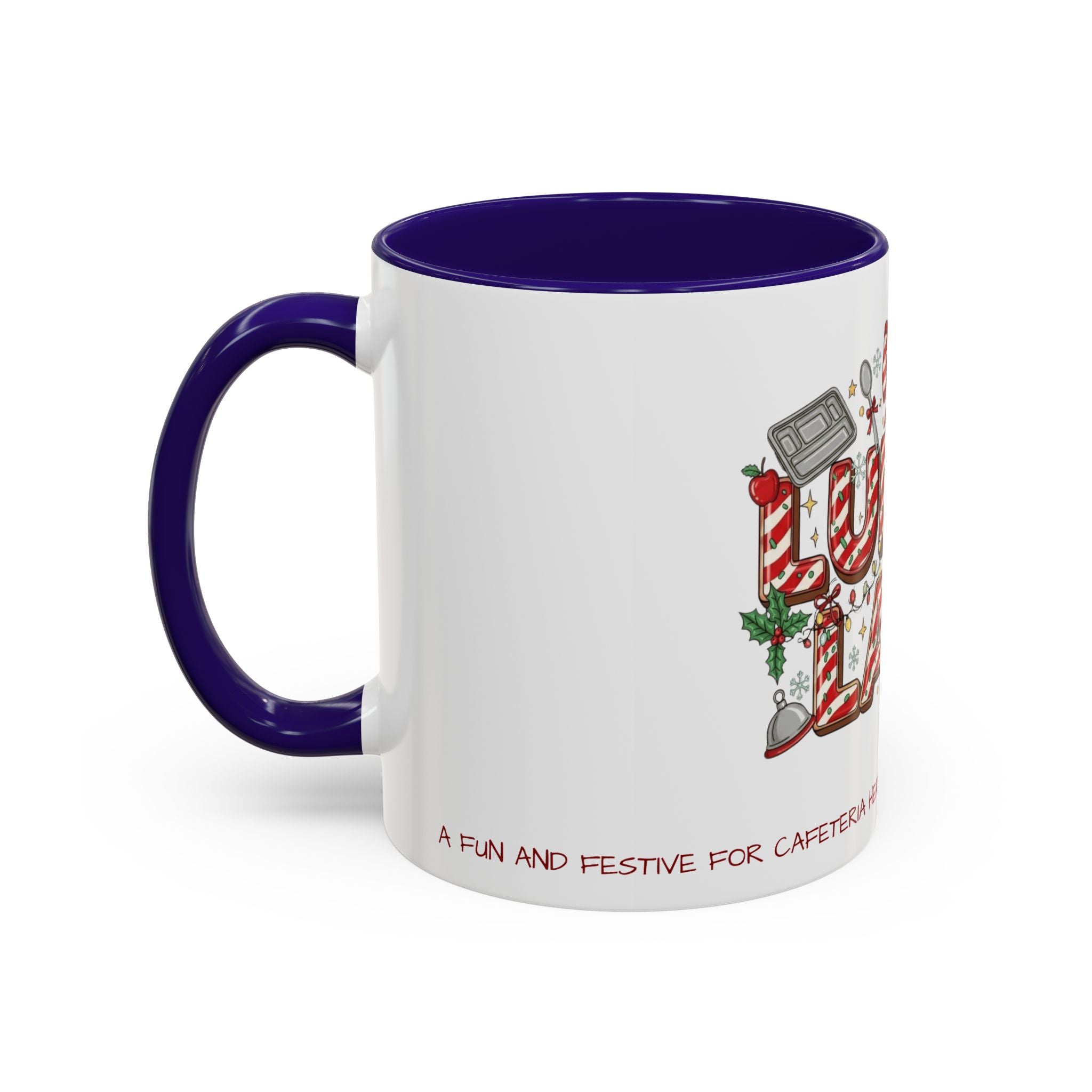 Lunch Lady Mug "Cafeteria Hero Who Feeds the Whole School With Love" | 11oz/15oz Gift  School Staff Christmas Mug Collection