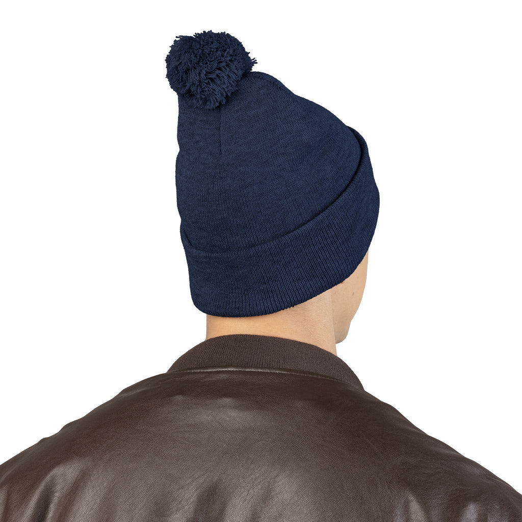Toy Story Embroidered Pom-Pom Knit Cap Humor Cuffed Beanie – Warm, Soft & Sassy Winter Hat