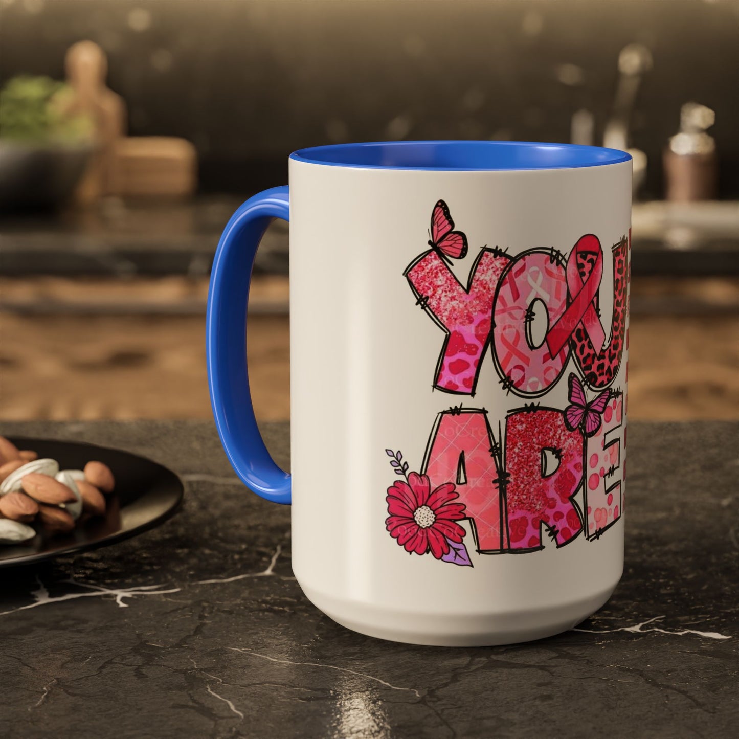 Cancer Hope Collection Empowering Inspirational Mug for Breast Cancer Awareness