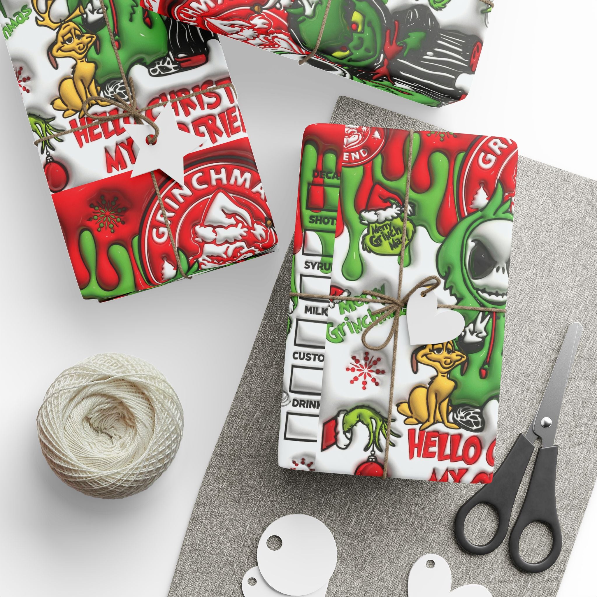 Festive Wrapping Paper – Whimsical Holiday Gift Wrap | Christmas Paper Roll | Fun & Unique Gift Packaging
