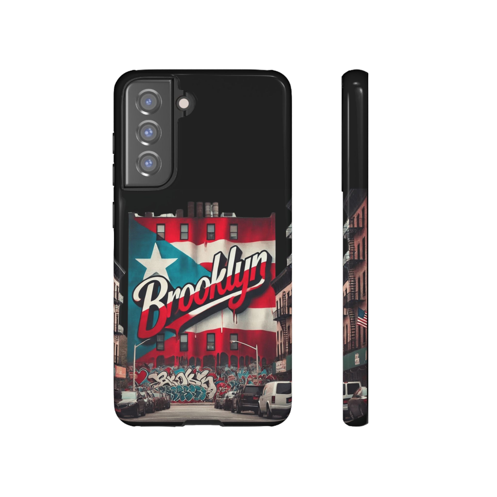 Brooklyn Street Art Phone Case  Urban Graffiti Protective Cover