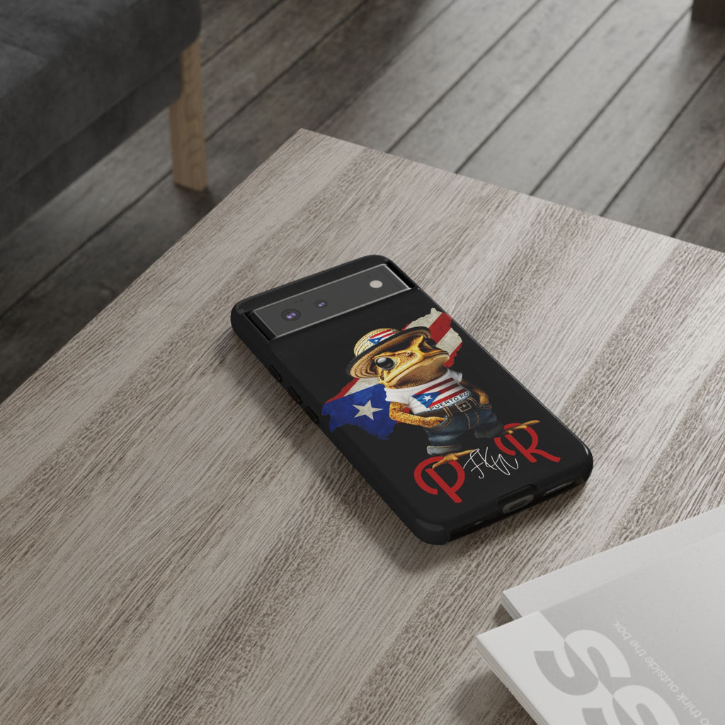 Puerto Rican Frog Tough Phone Case  Puerto Rico Flag Patriotic Protective Case