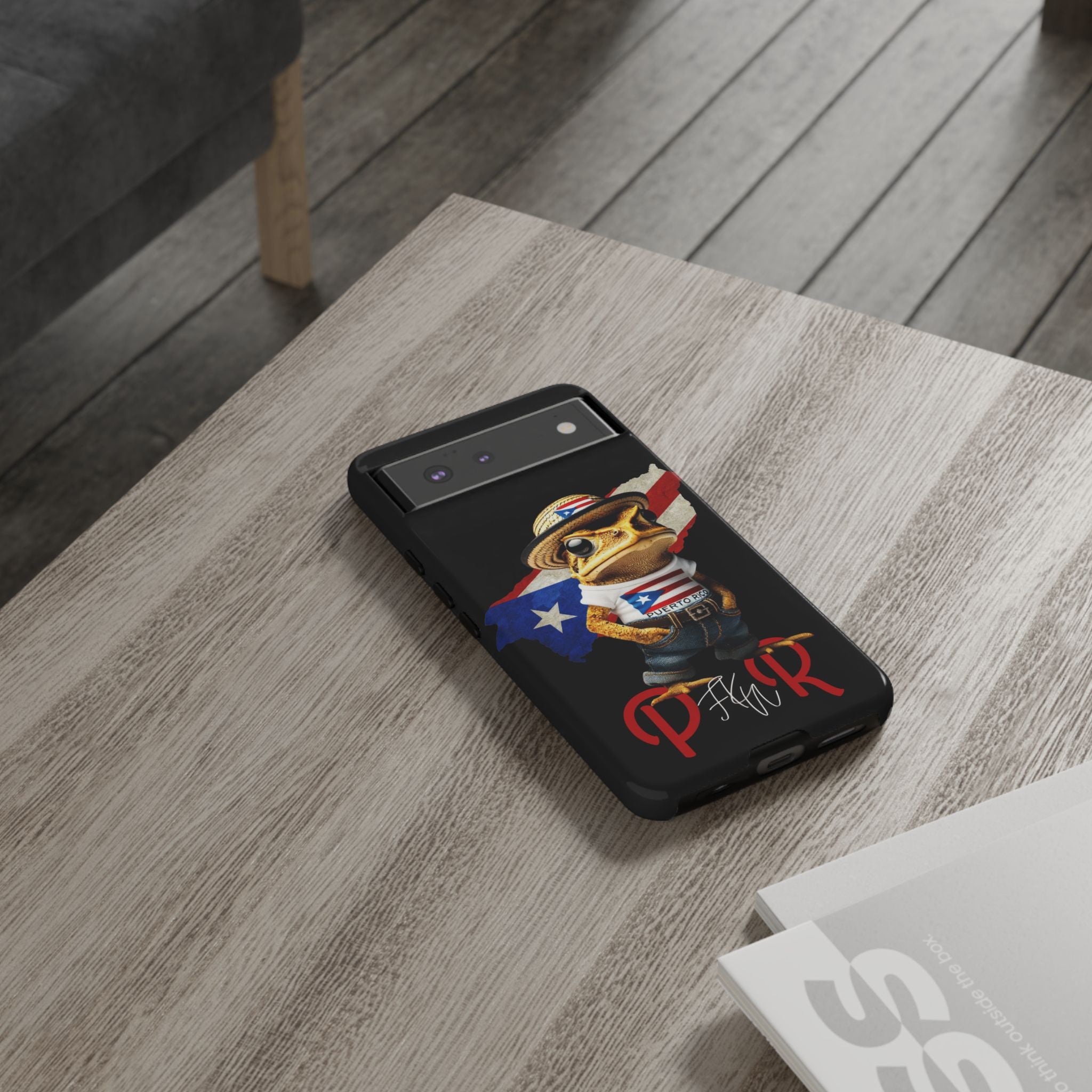 Puerto Rican Frog Tough Phone Case  Puerto Rico Flag Patriotic Protective Case