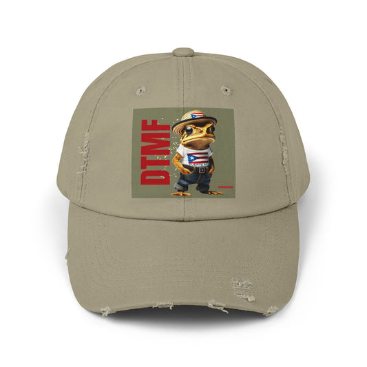 Puerto Rico Swag Island Wear Boricua Hats Unisex Distressed Cap