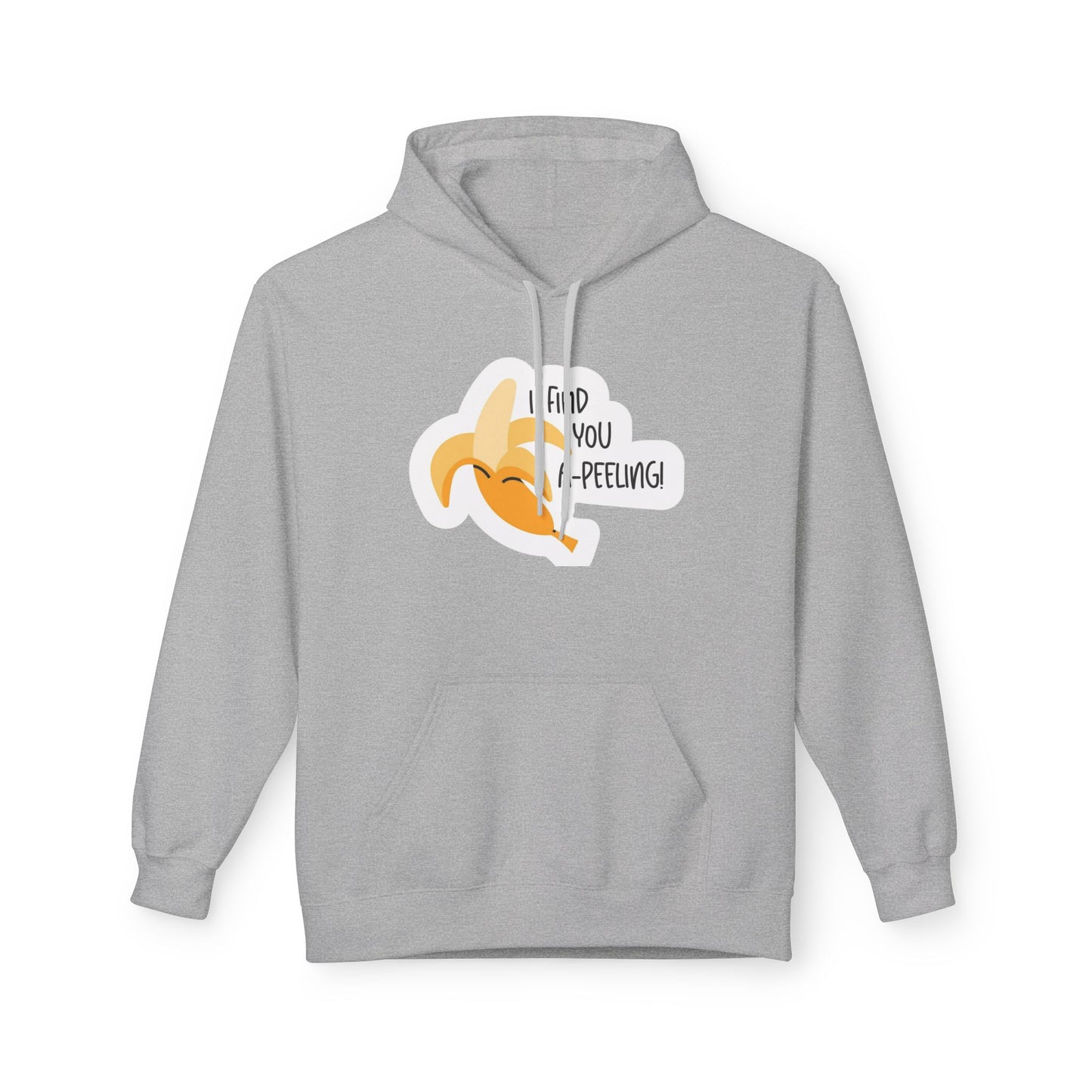 Peeling Banana Hoodie  "I Found You (Peeling)" Cute Fruit Pun Pullover