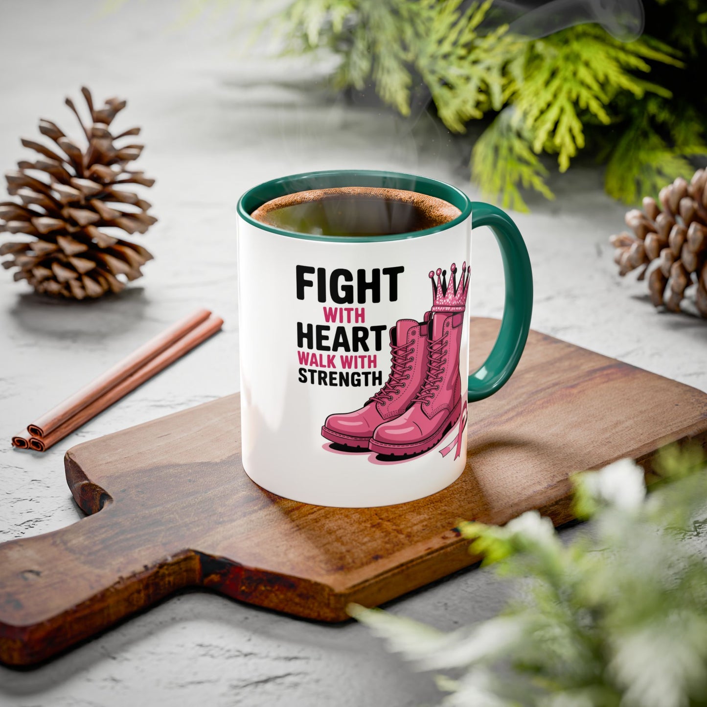 You Beat It! Cancer Survivor Mug | Motivational Gift for Her or Him | Warrior Mug