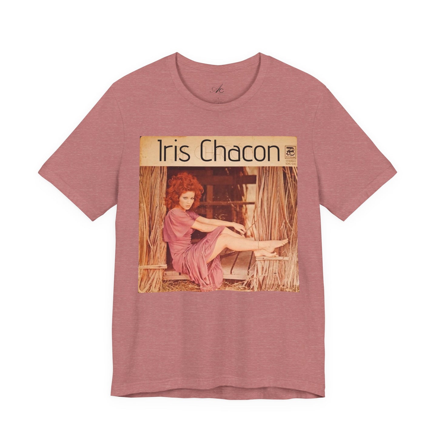 Retro Iris Chacon Unisex Tee, Vintage Music Shirt, Bohemian T-Shirt, Gift for Her, 90s Style Top