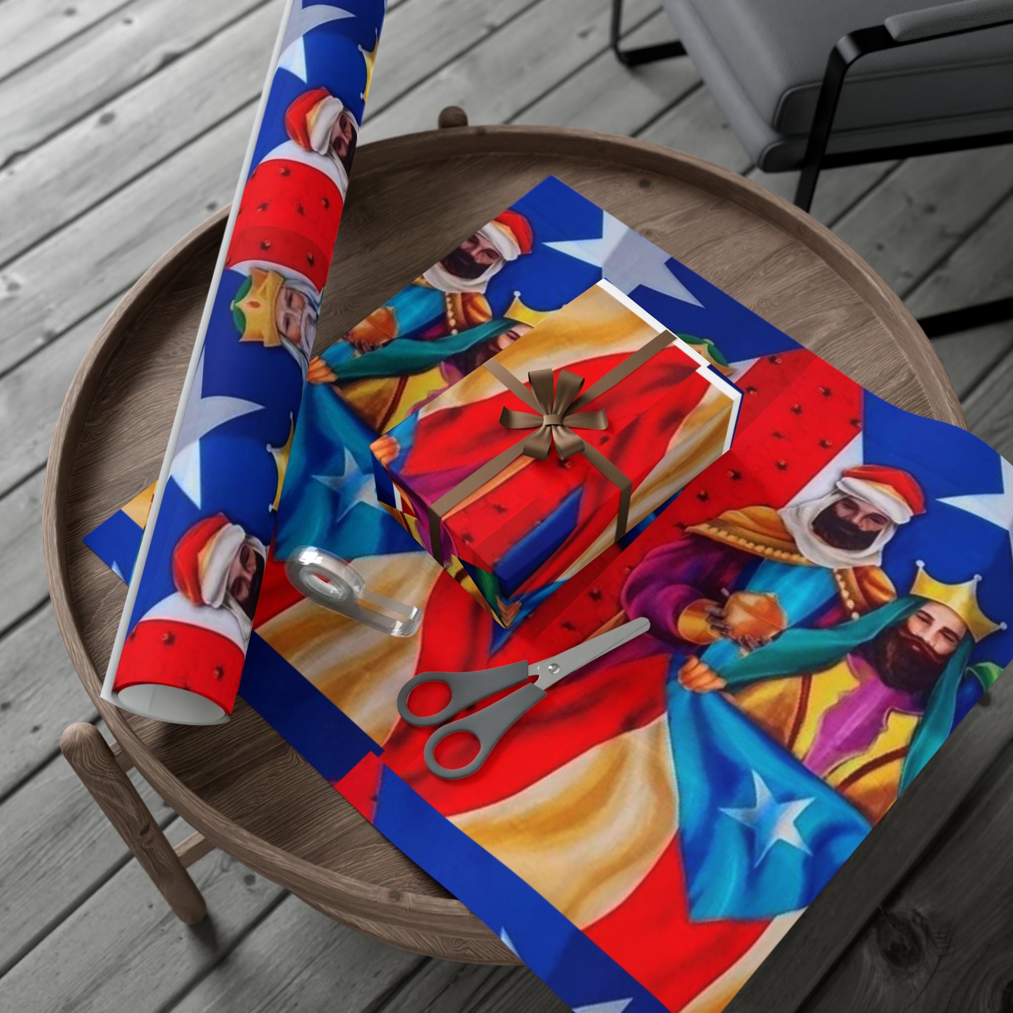 Navidad en Puerto Rico Wrapping Paper – Festive Boricua Holiday Gift Wrap 🇵🇷🎄