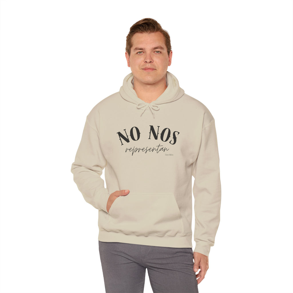 Puerto Rican Pride Hoodie  “No Nos representan” Front & Puñeta Flag Back