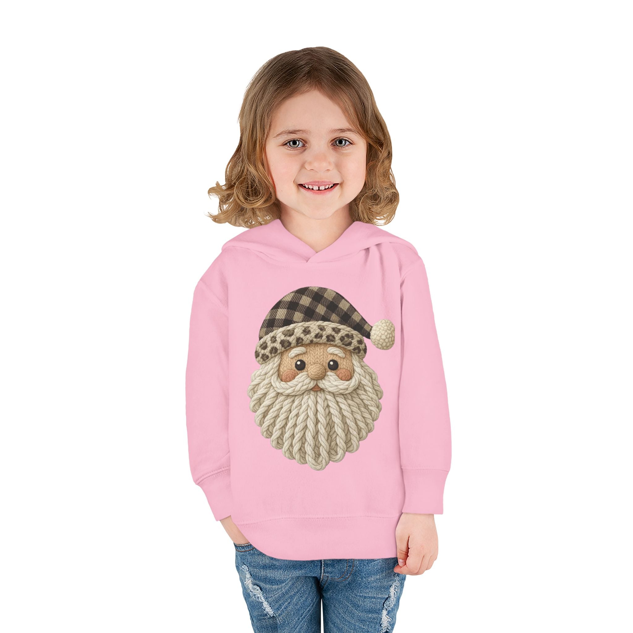 Toddler Hoodie  Cozy Plaid Santa Gnome Pullover