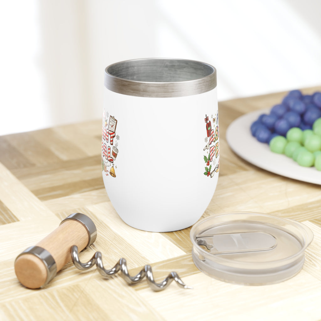 Holiday mug for assistant principals who support every part of the school. Chill Wine Tumbler  School Staff Christmas Mug Collection