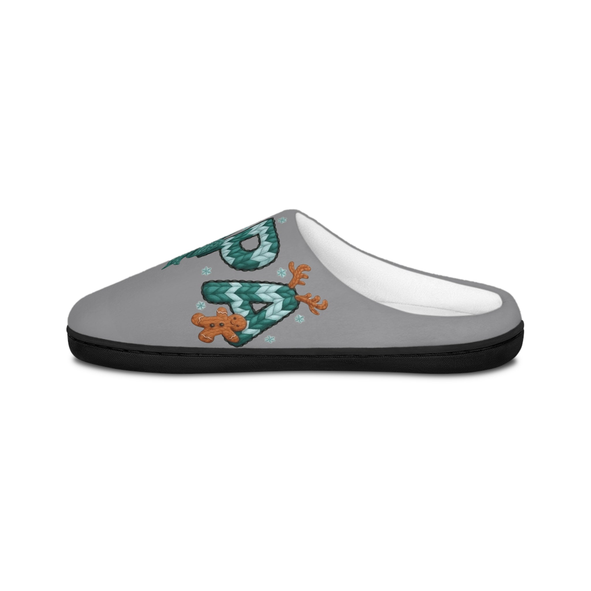 Papa Chritsmas Indoor Slippers  'Dad' Cozy House Slides Cozy Christmas Slippers