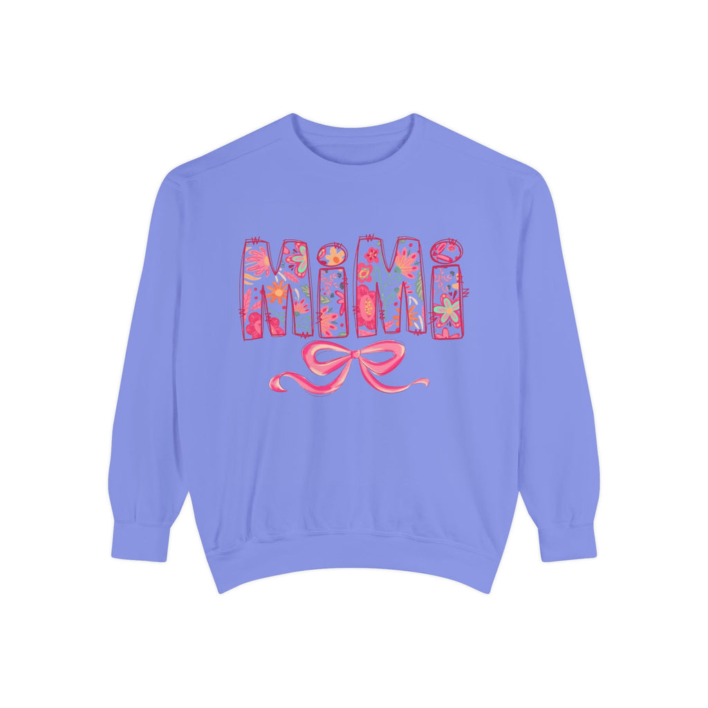 Mama Floral Sweatshirt  Pink Floral 'MAMA' Design with Bow