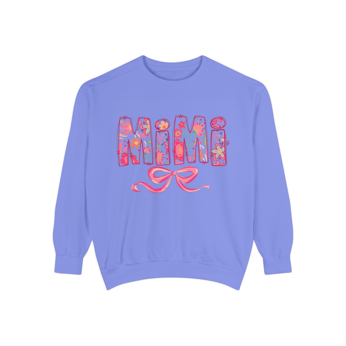 Mama Floral Sweatshirt  Pink Floral 'MAMA' Design with Bow