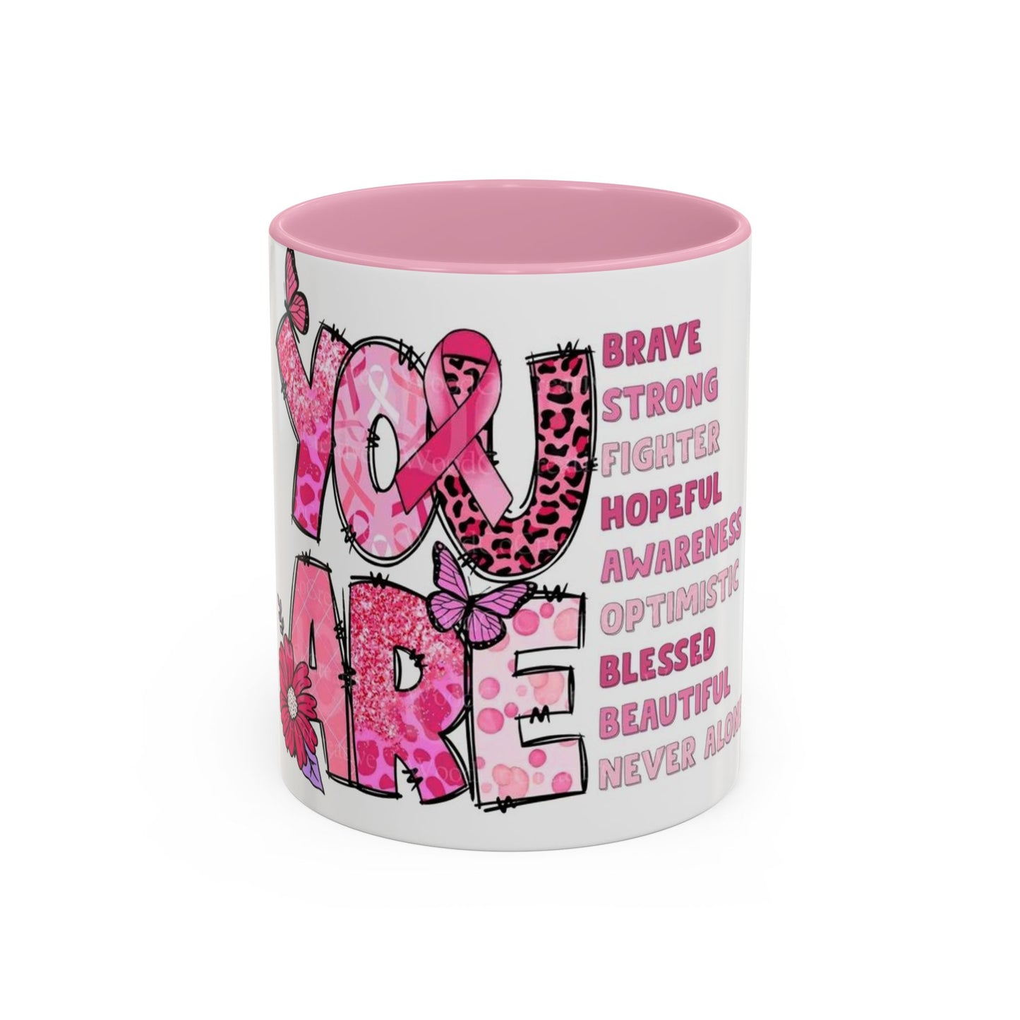 Cancer Hope Collection Empowering Inspirational Mug for Breast Cancer Awareness
