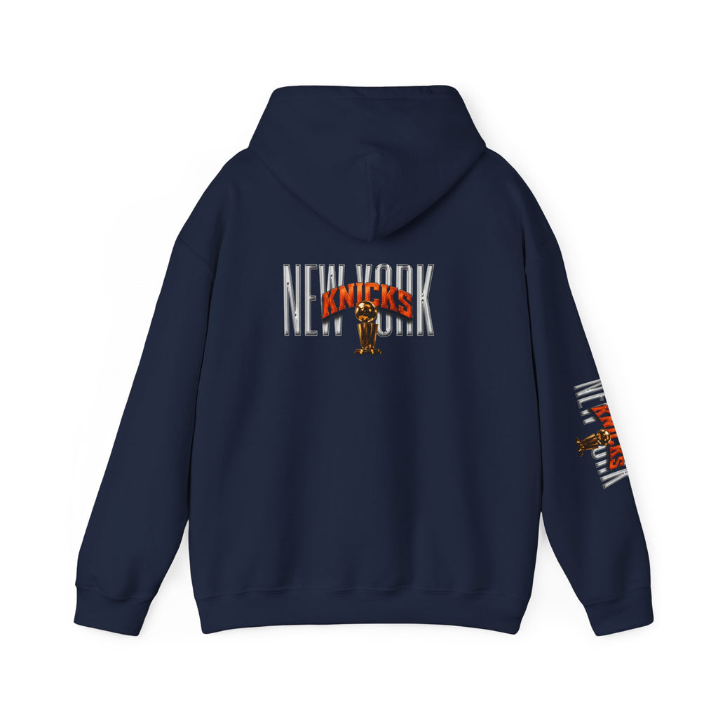 NY-K Retro Player Collage Hoodie — Basketball Fan Sweatshirt