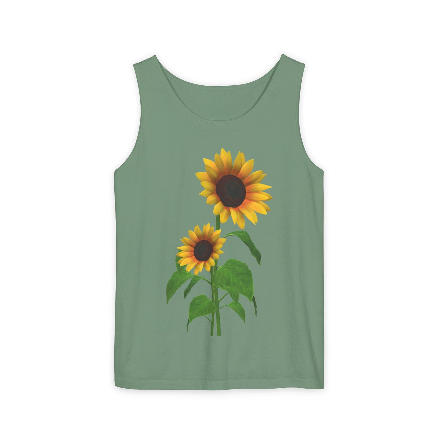 Sunflower Unisex Tank Top - Relaxed Summer Wear, Gift for Garden Lovers, Casual Beach Vibes, Perfect for Spring Celebrations, Gift Idea