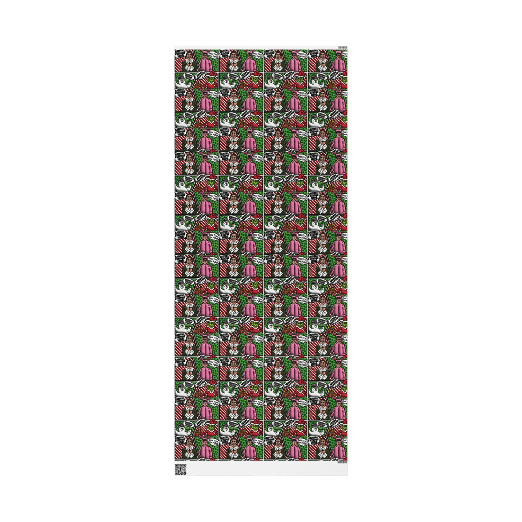 Christmas Wrapping Paper Roll — Santa’s Favorite Pattern Holiday Gift Wrap Puerto Rico Wrapping Paper – Cultural Gift Wrap | Boricua Heritage Design