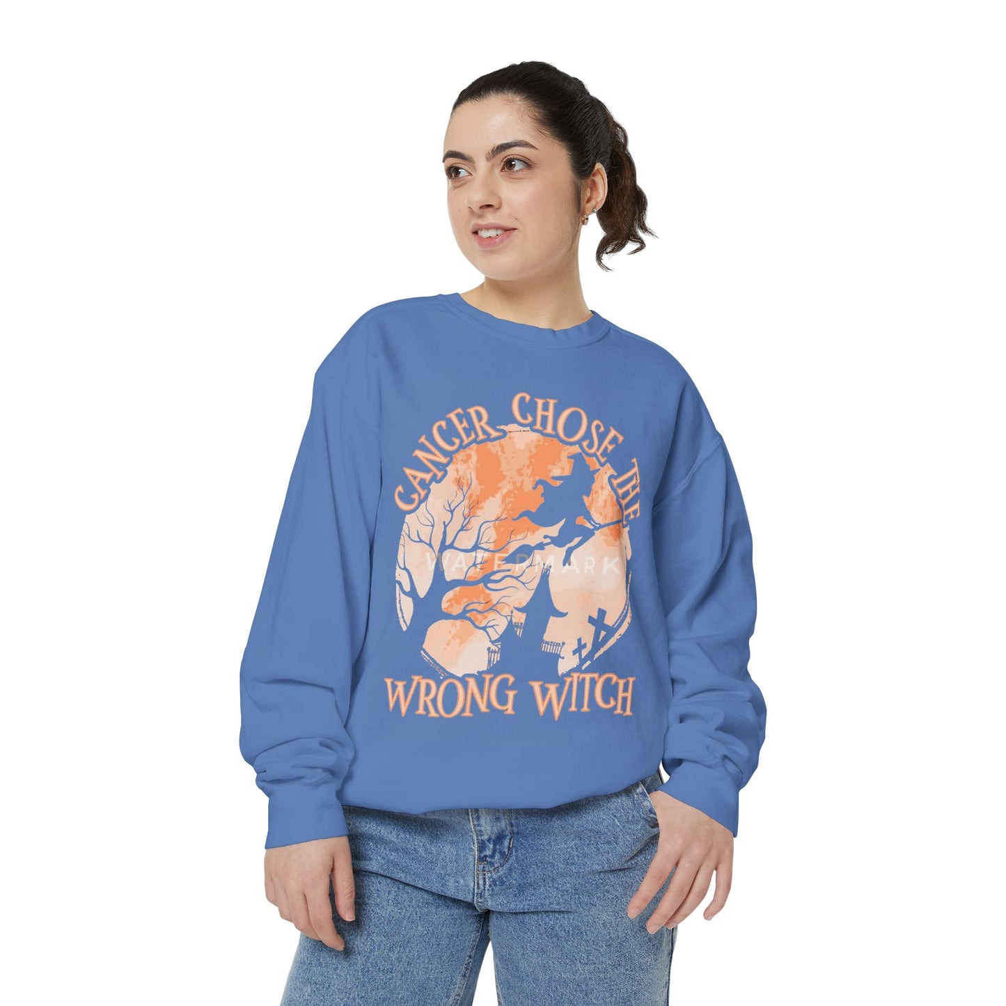 Cancer Chose the Wrong Witch Sweatshirt, Unisex Cozy Crewneck, Gift for Astrology Lovers, Witchy Style Apparel, Spiritual Gift