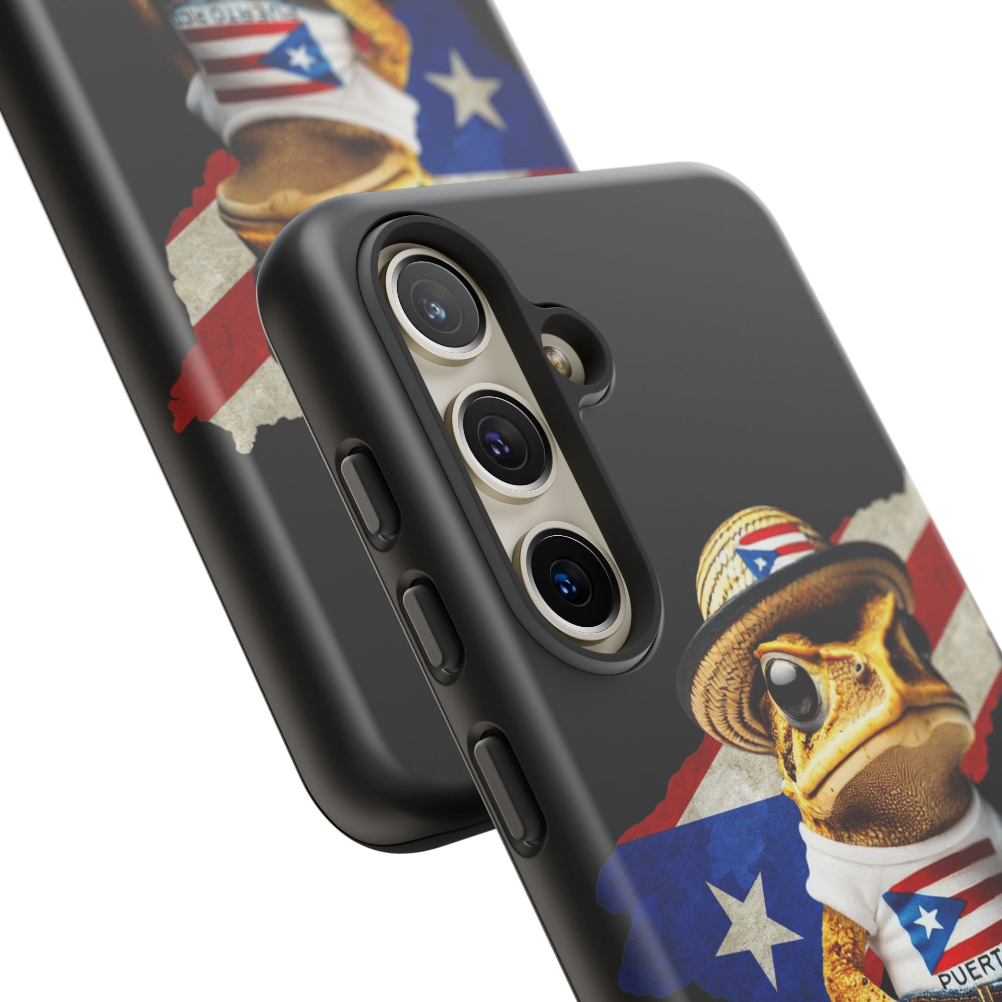 Puerto Rican Frog Tough Phone Case  Puerto Rico Flag Patriotic Protective Case