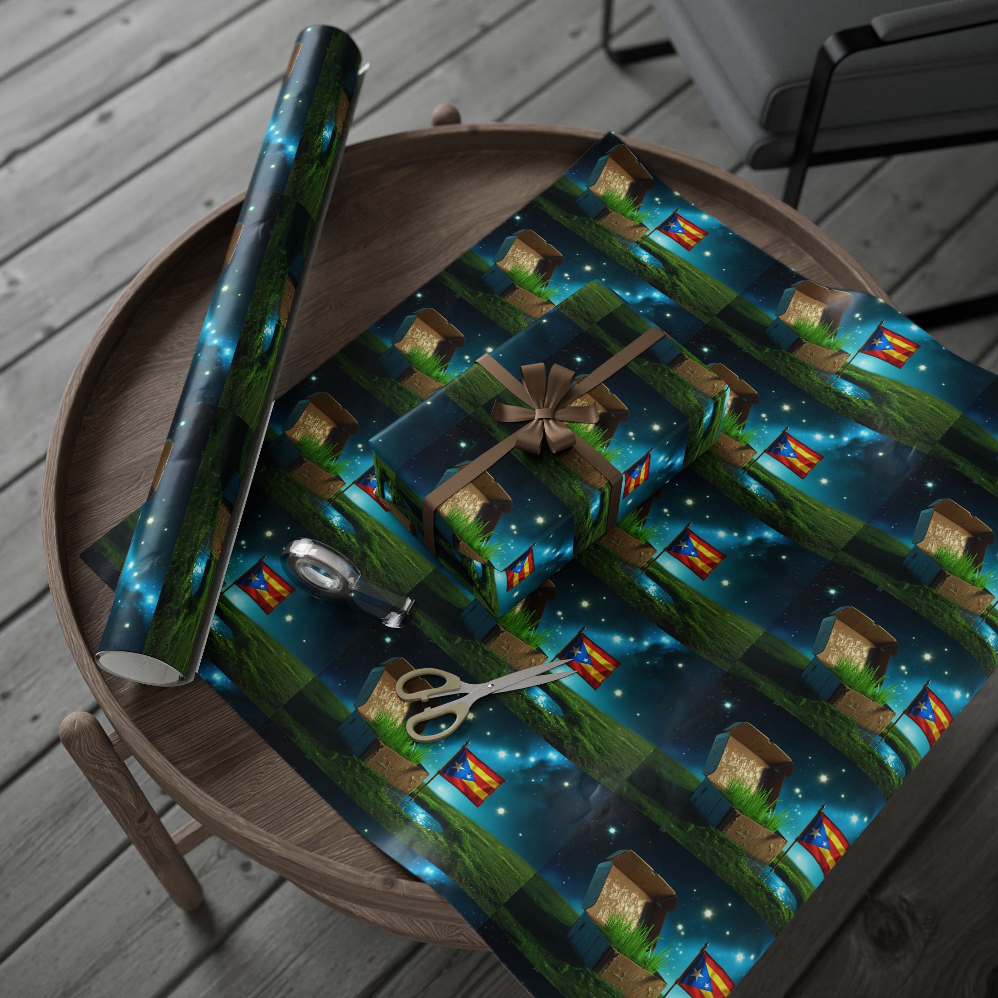 Puerto Rico Wrapping Paper – Cultural Gift Wrap | Boricua Heritage Design | Holiday & Celebration Gift Packaging