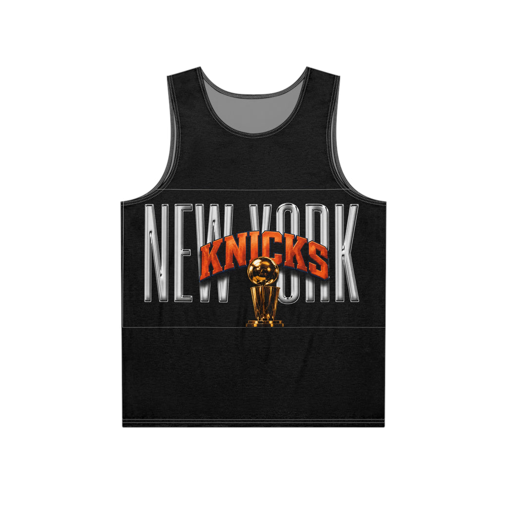 Basketball-Inspired Fade Tank Top — Men's Retro Sports Graphic Tank NY-K