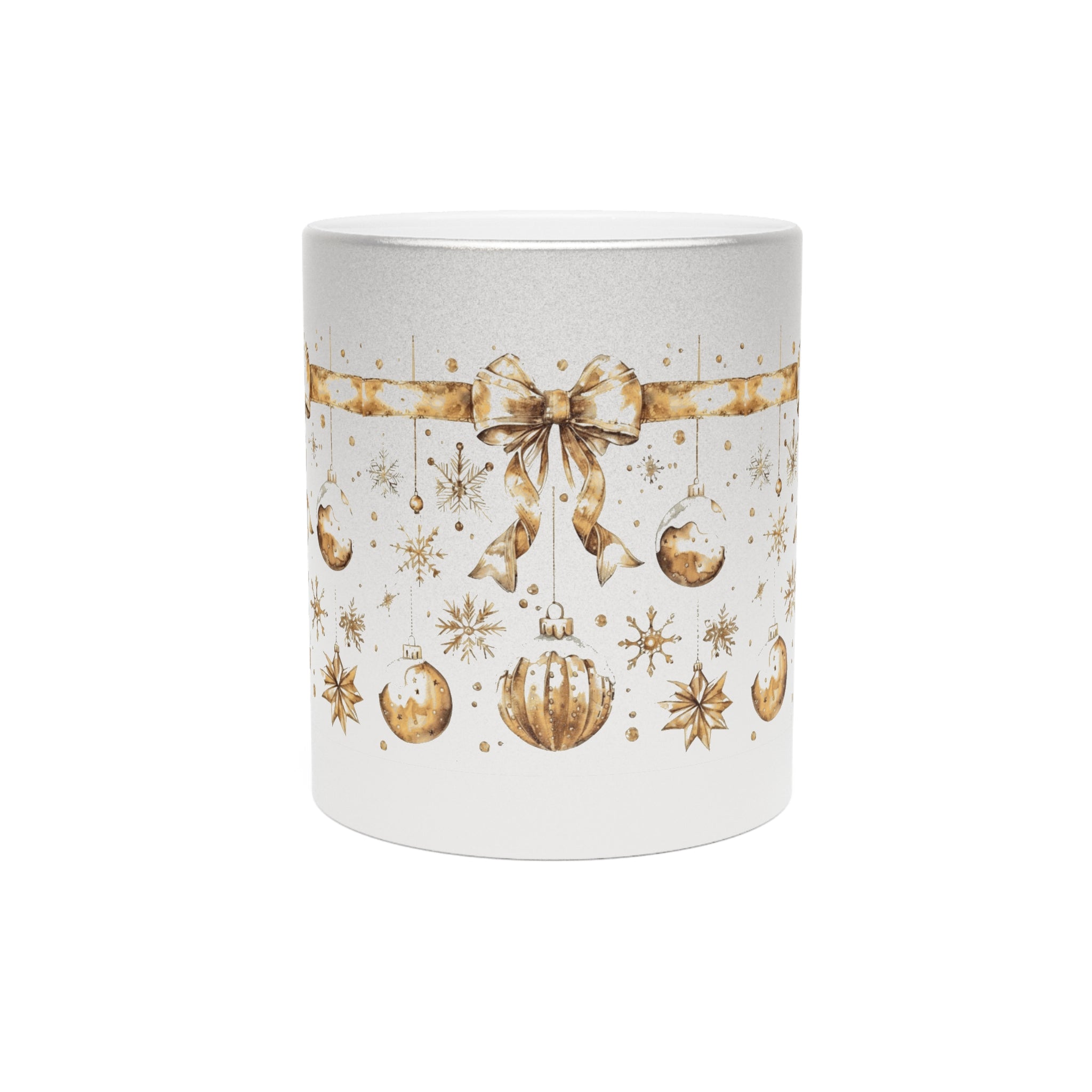Elegant Holiday Metallic Mug for Coffee LovChristmas Mugs | Holiday Coffee Cups with Festive Quotes & Designsers
